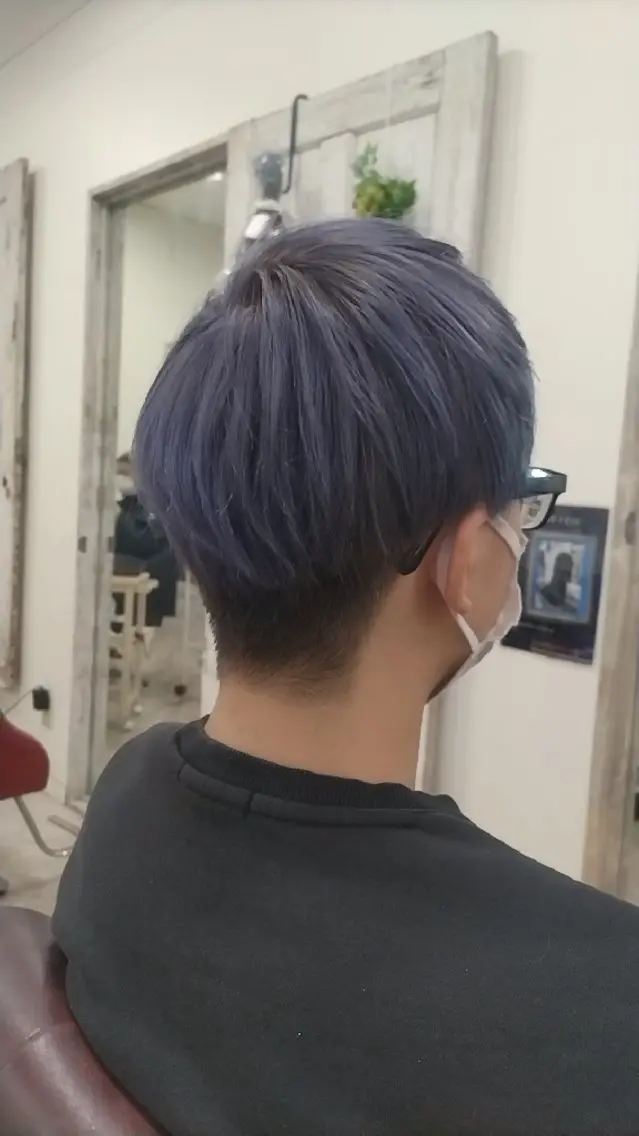 メンズ カラー ラベンダーカラー 磯崎 美幸のヘアスタイル