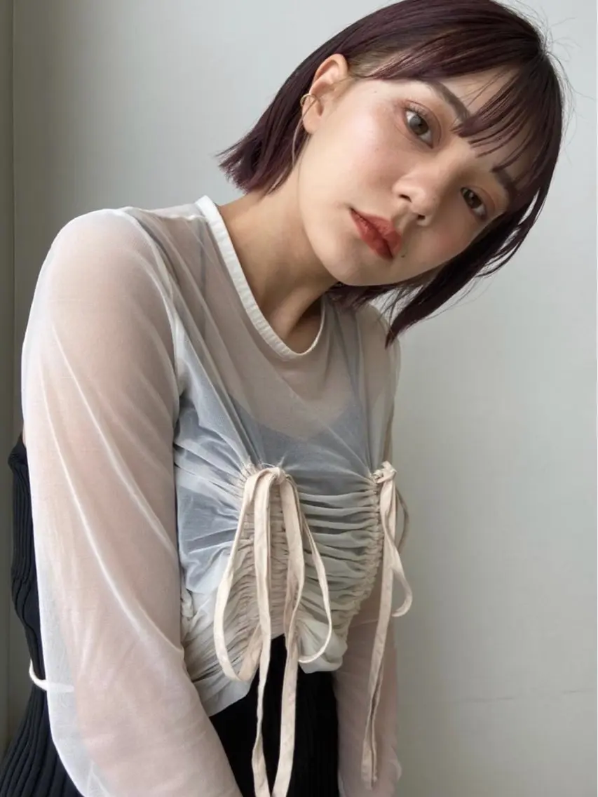 ミディアム カラー ヘアカラー 🎀a0i 🎀のヘアスタイル