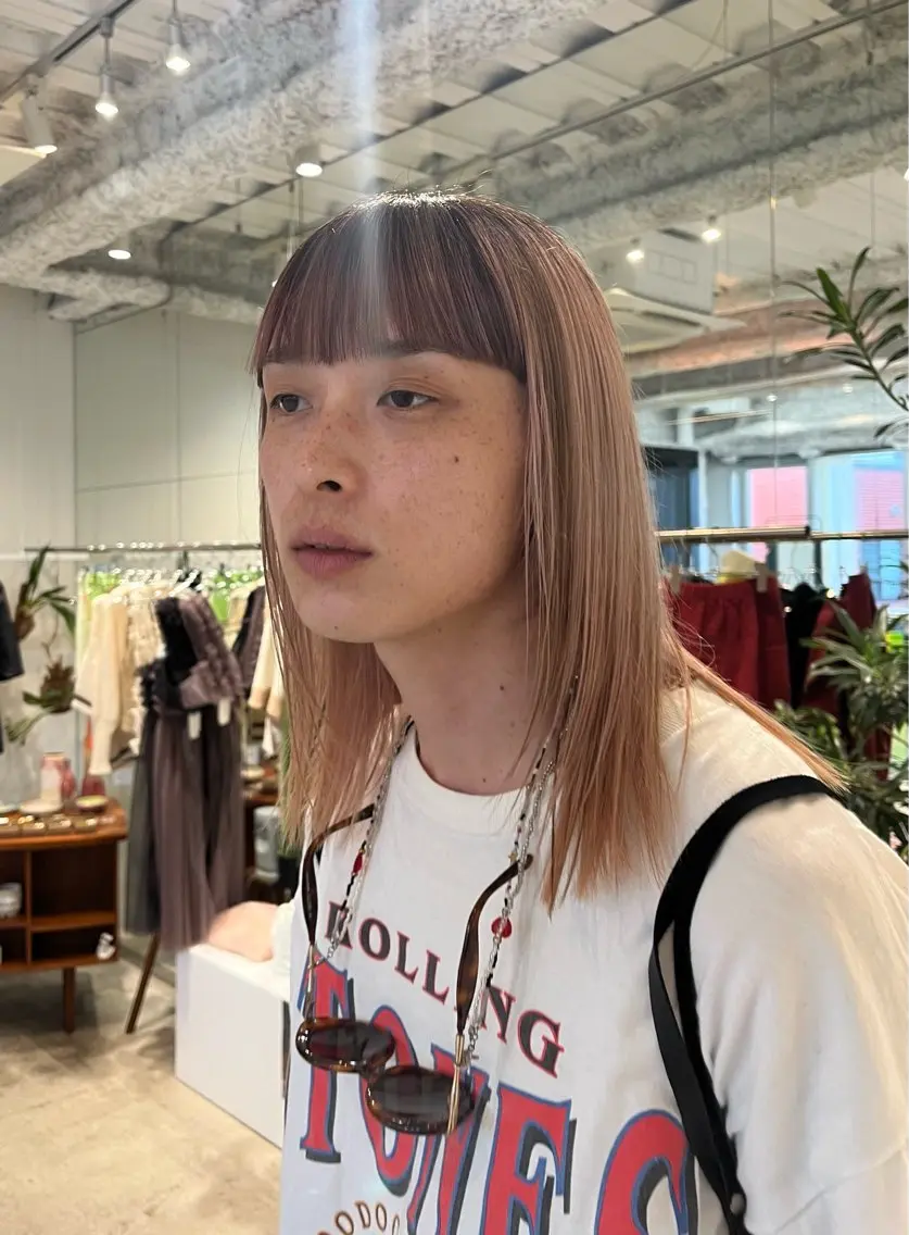 カラー メンズ ピンクカラー ANY/メンズ特化/ シバヤ ユウキのヘアスタイル