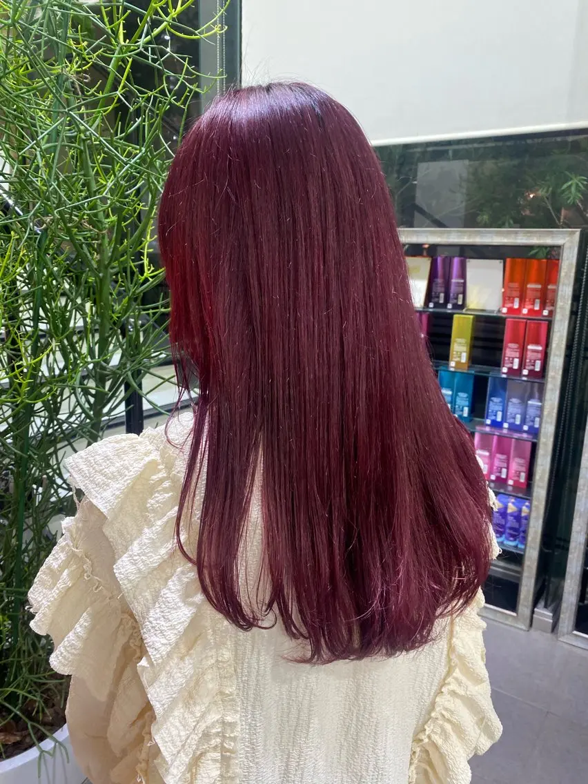 ロング ヘアカラー オールマイティ美容師 💋𝑨𝑵𝑵𝑨のヘアスタイル