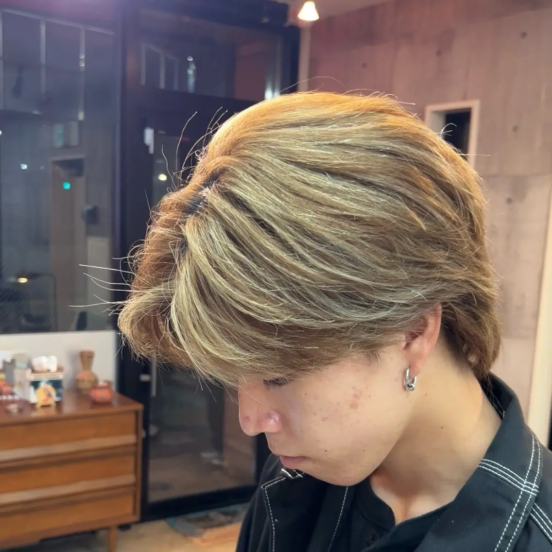ミディアム カラー ヘアアレンジ メンズ ヘアカラー MENIN メンズ サロン　望月　涼太のヘアスタイル