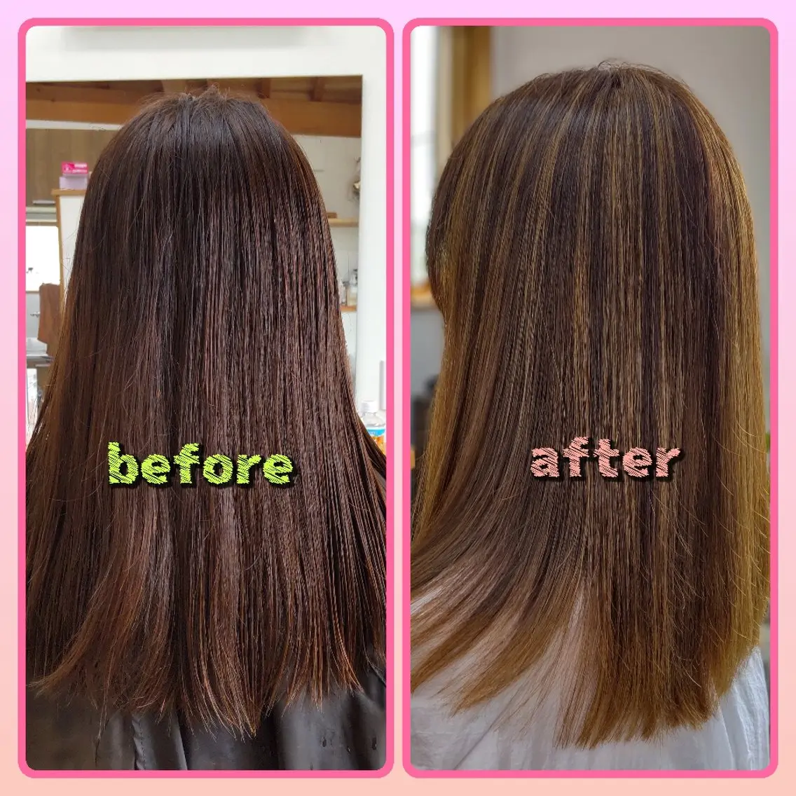 カラー ブリーチ ハイライトカラー ヘアカラー Threege スリージェのヘアスタイル