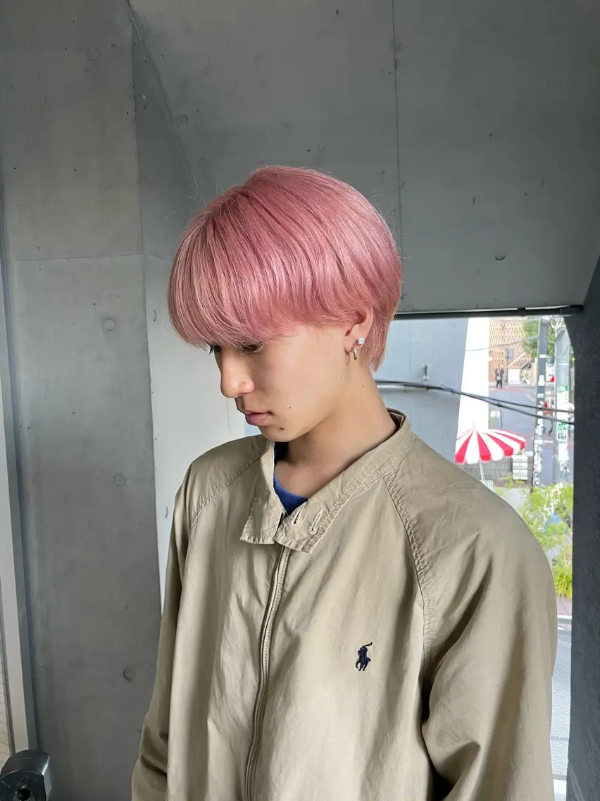 カラー ブリーチ カット ヘアカラー トリートメント ミルクティーベージュ ブリーチ🖤サヤカのヘアスタイル
