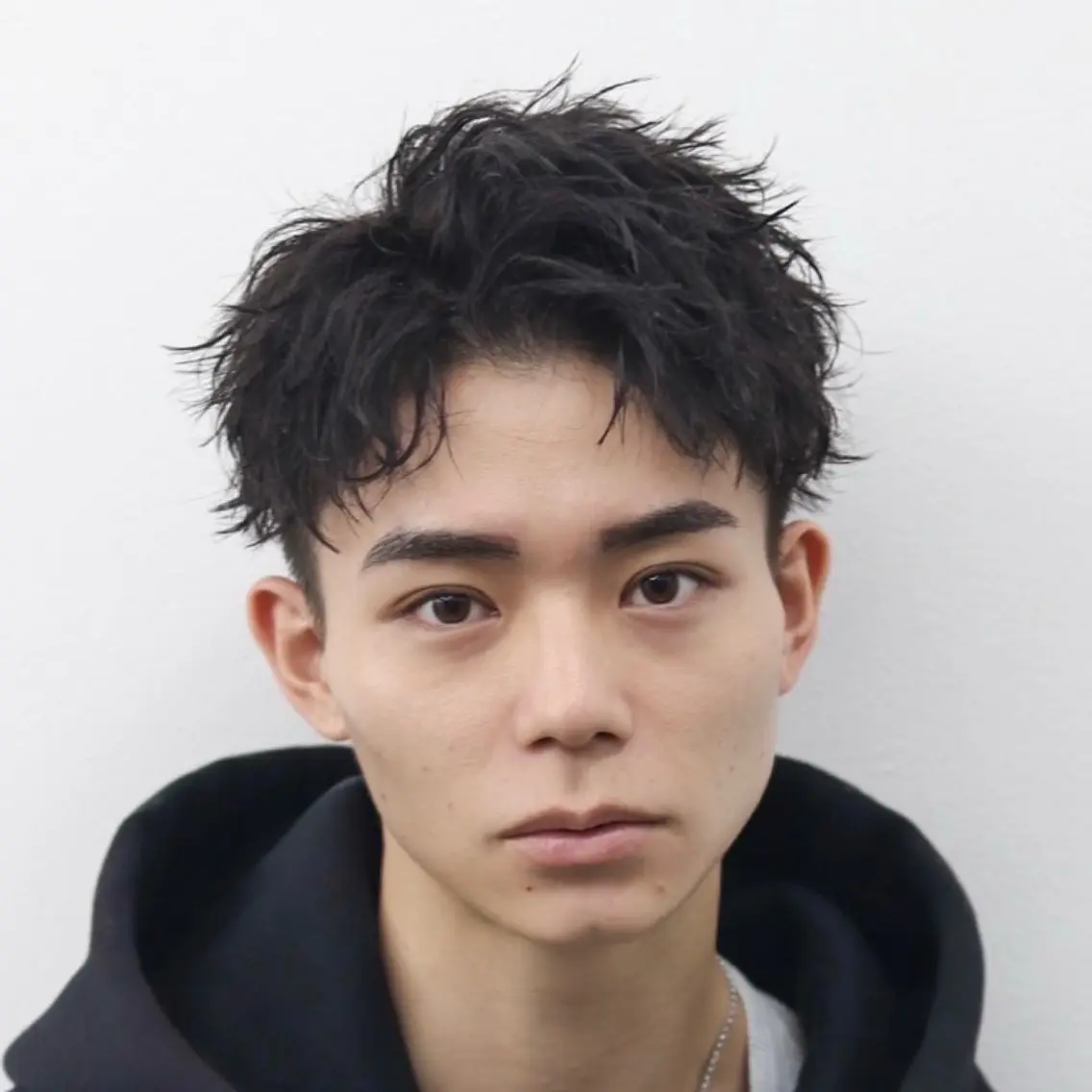 ショート カラー パーマ メンズ カット 🔥メンズ極🔥韓国 シャドウ/波巻き柿崎のヘアスタイル