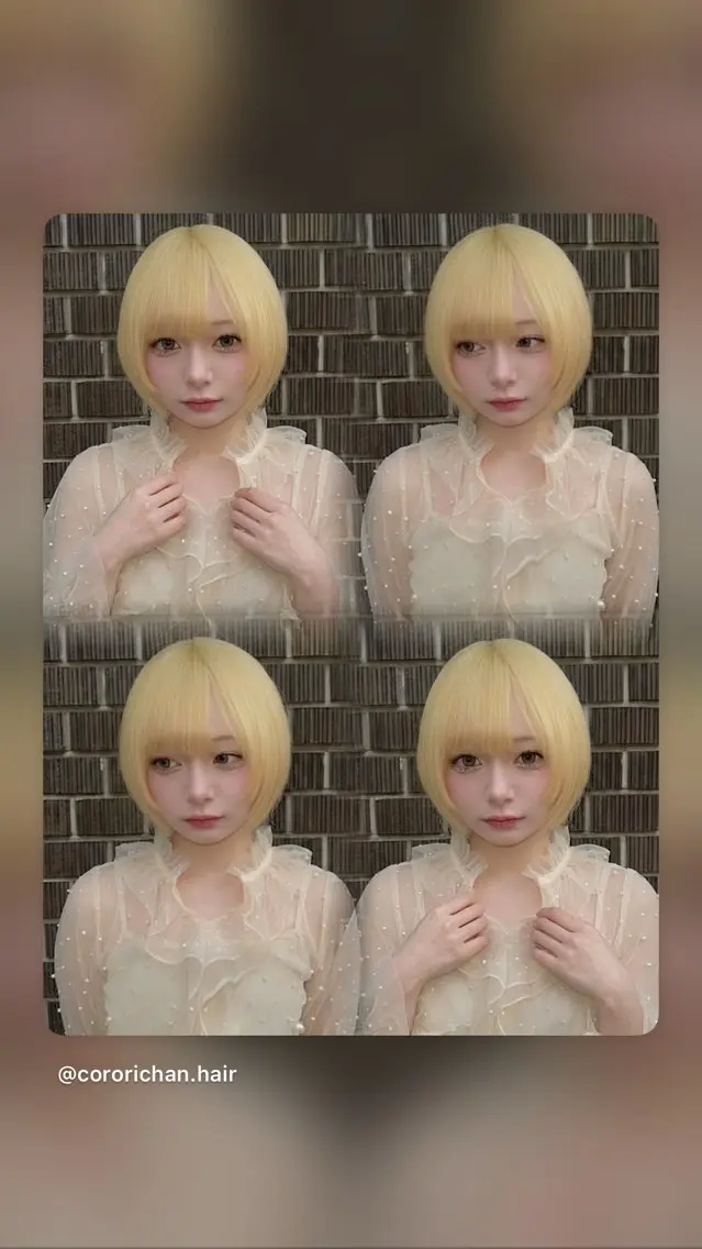 ショート カラー ヘアカラー 心斎橋難波/カラー ココロのヘアスタイル