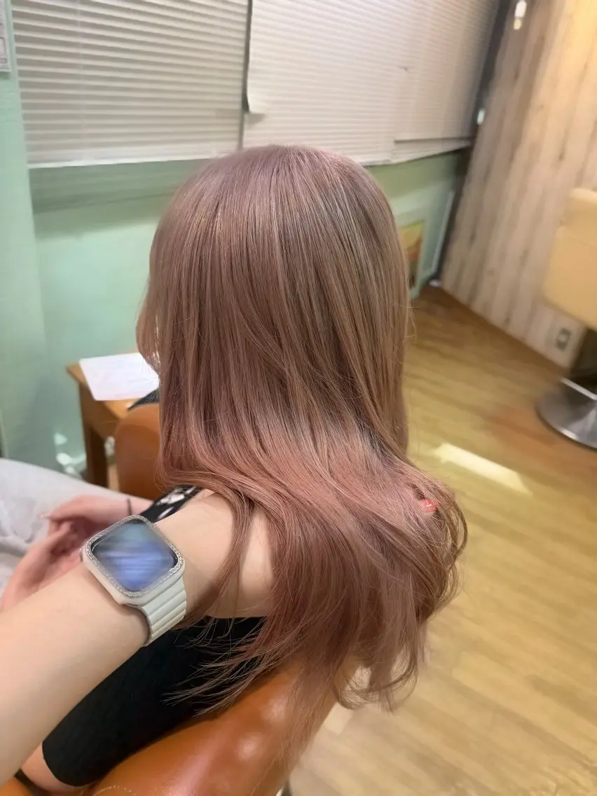 セミロング カラー ヘアカラー 🍒ねね/横浜/ 似合わせカラー🍒のヘアスタイル