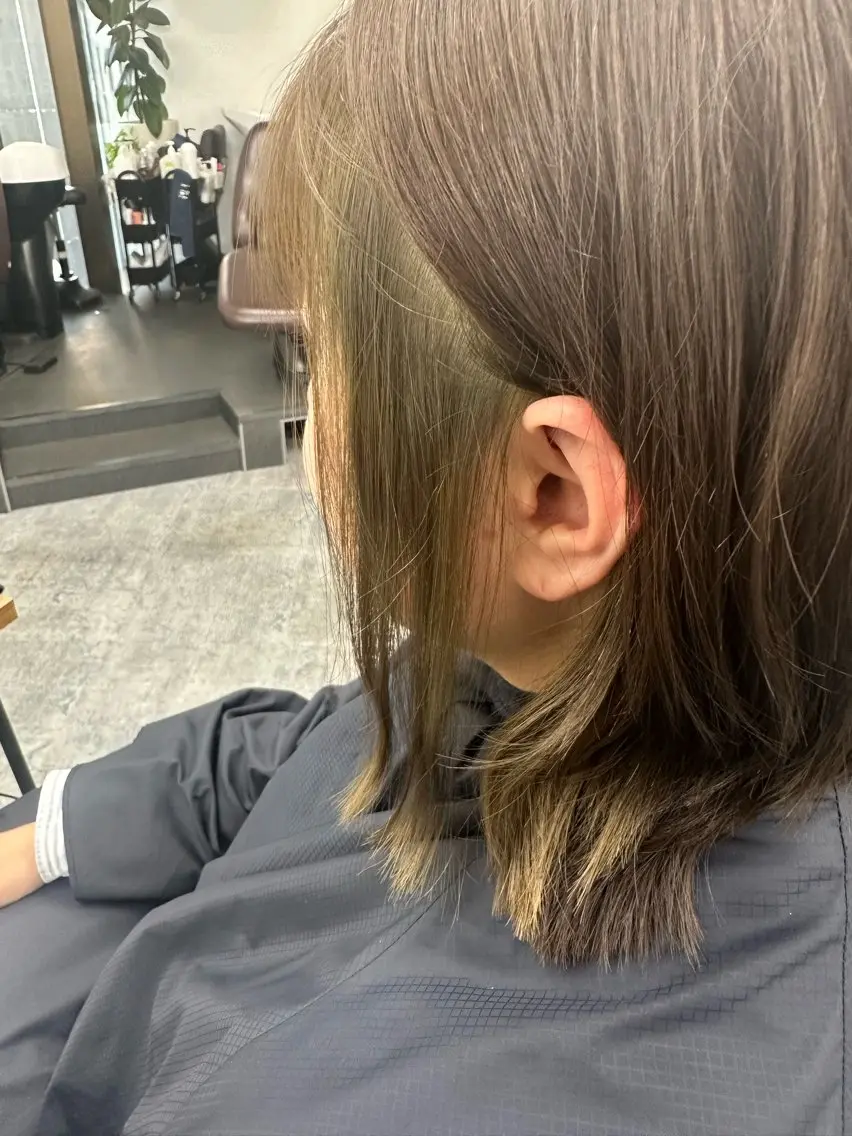 ミディアム カラー ヘアカラー トリートメント 北崎  えりのヘアスタイル