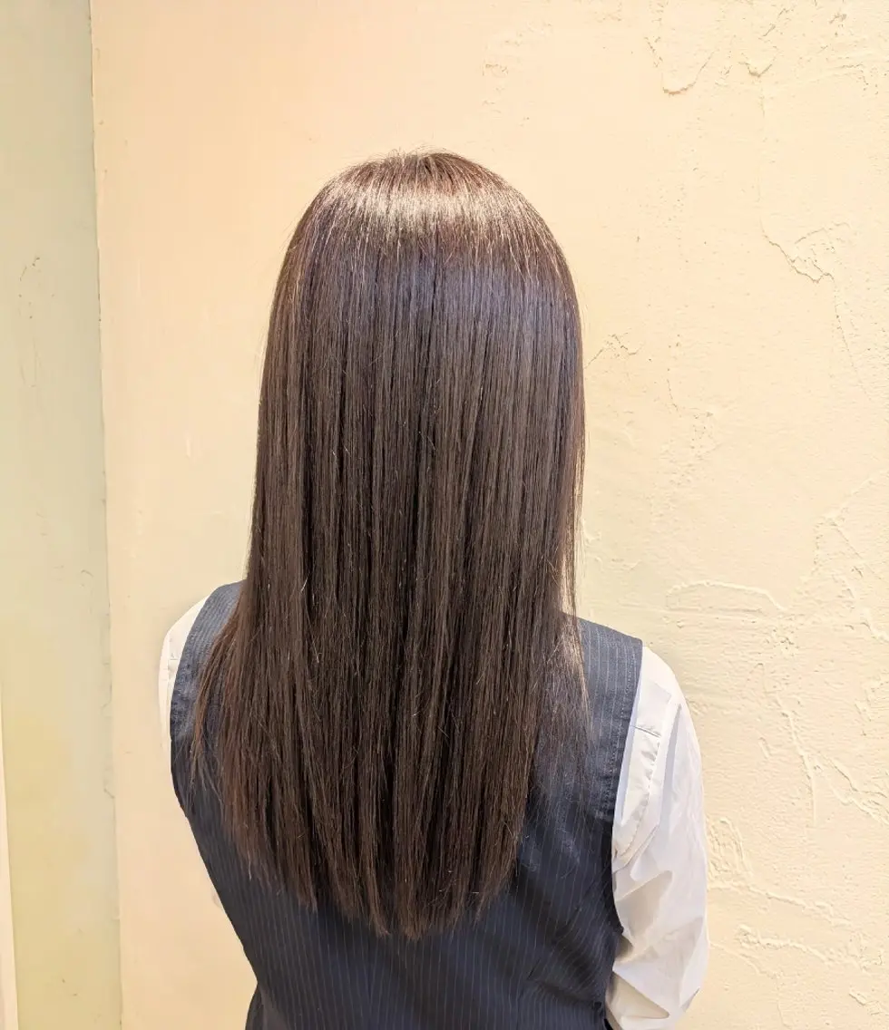 🩷レディースカット💜＋✨️【色落ち改善】✨️ツヤカラーの写真