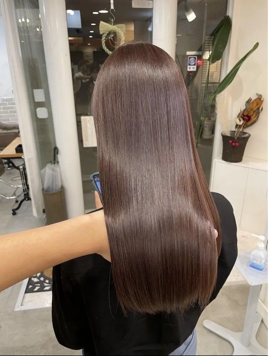 ロング トリートメント トリートメント 琥珀🐯 似合わせカラーのヘアスタイル