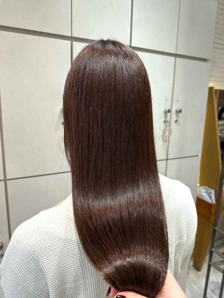 ロング カット ヘアカラー トリートメント 美髪矯正/渡辺 りんのヘアスタイル