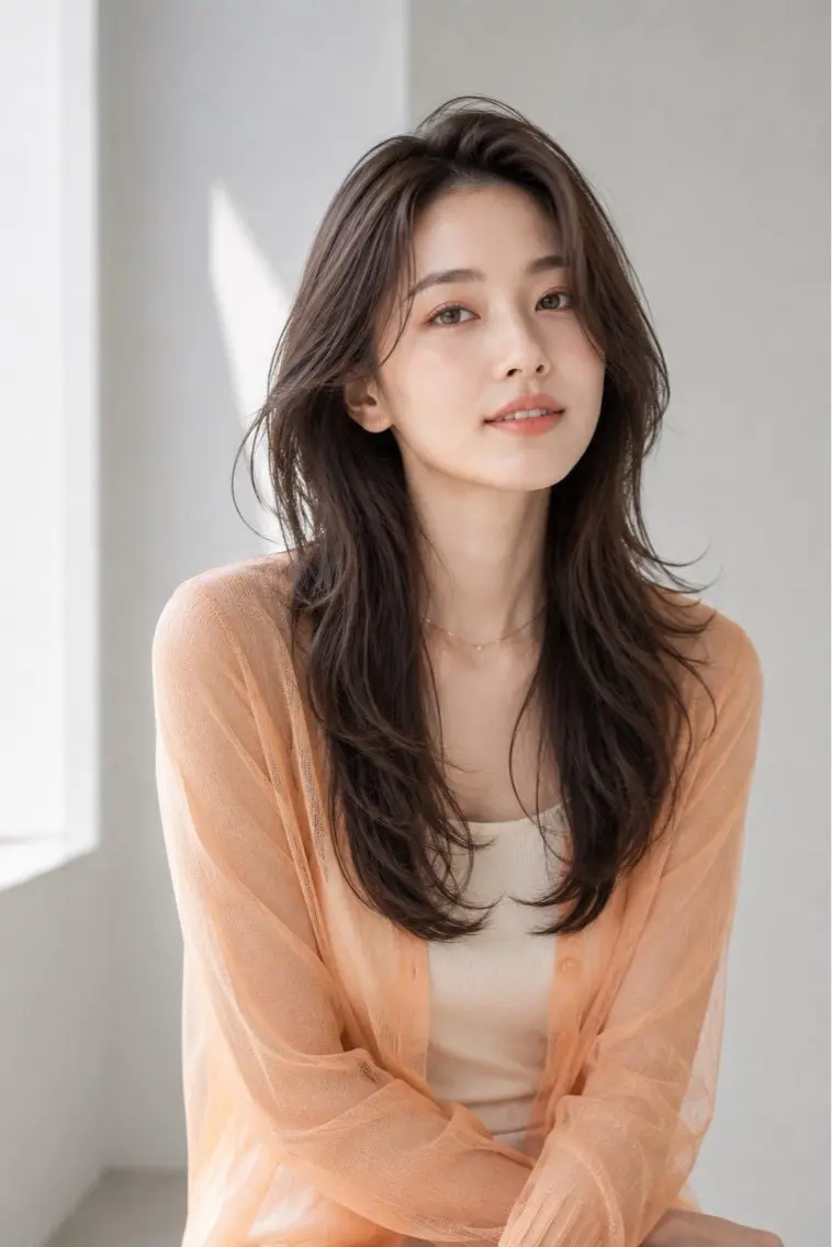 ロング カラー 縮毛矯正 トリートメント 似合わせ美髪ヘア✨ 天王寺.阿倍野🌈のヘアスタイル