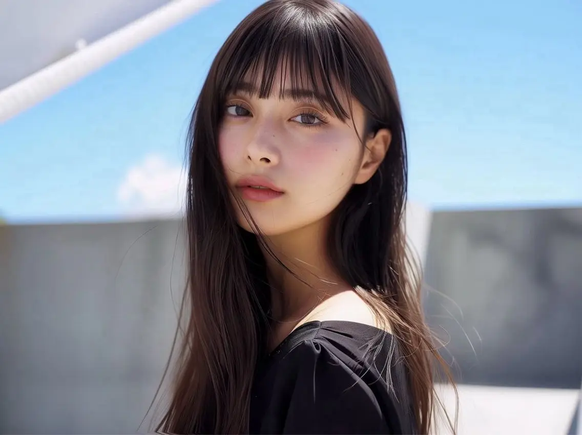 ロング カラー 縮毛矯正 金森 斗夢のヘアスタイル