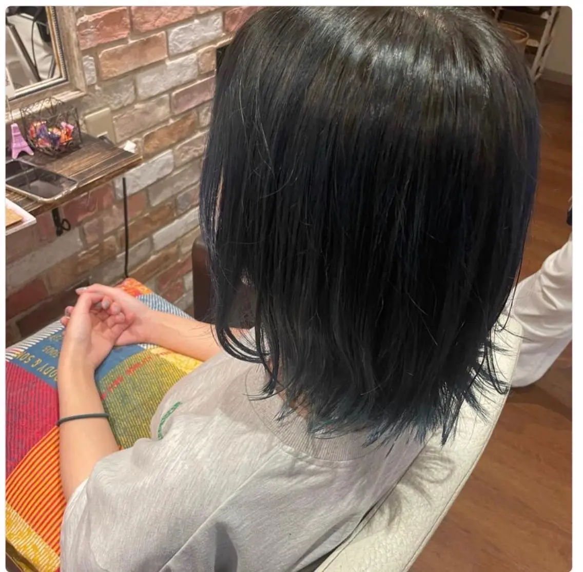 ミディアム カラー ヘアアレンジ カット ヘアカラー 櫻井 音和のヘアスタイル