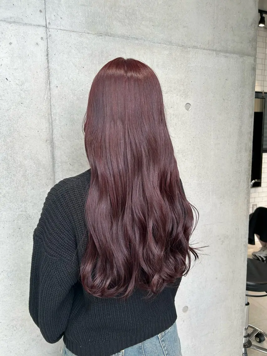 ロング カラー ヘアアレンジ ヘアカラー トリートメント ボブ艶モテカラー🫧 カリンのヘアスタイル