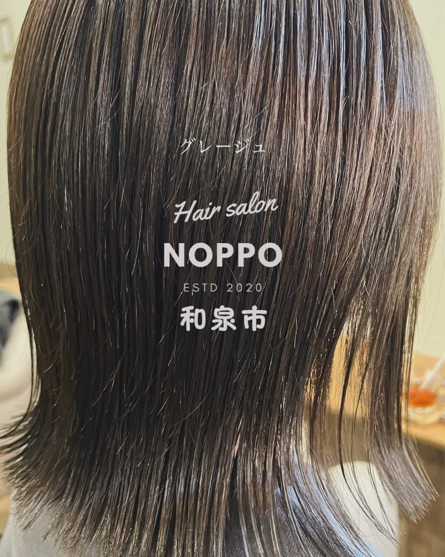セミロング カラー NOPPO 和泉市 美容室/奥村 飛鳥のヘアスタイル