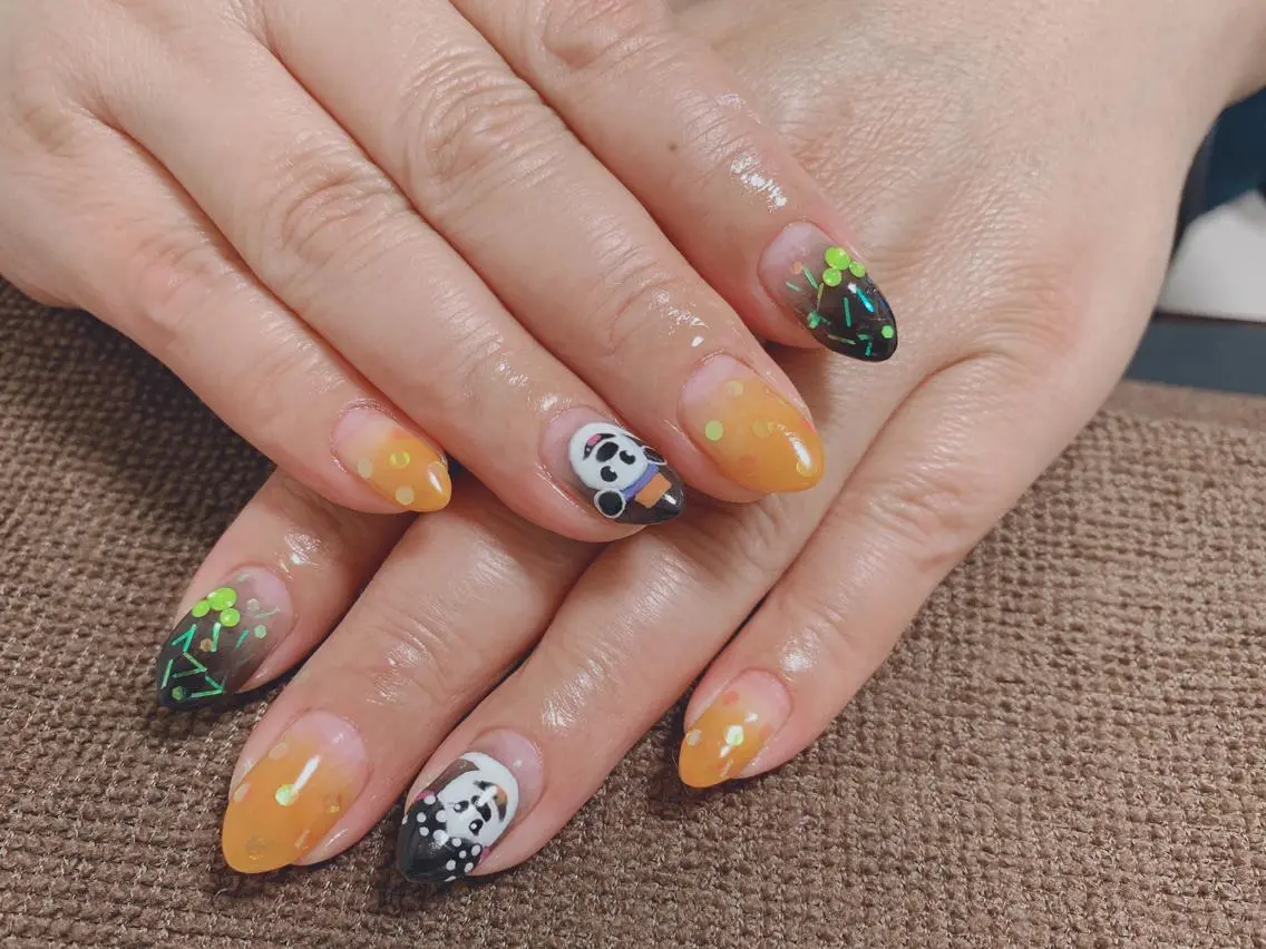 ネイル ハロウィン 💎JADE💎 安田沙也香のネイルデザイン