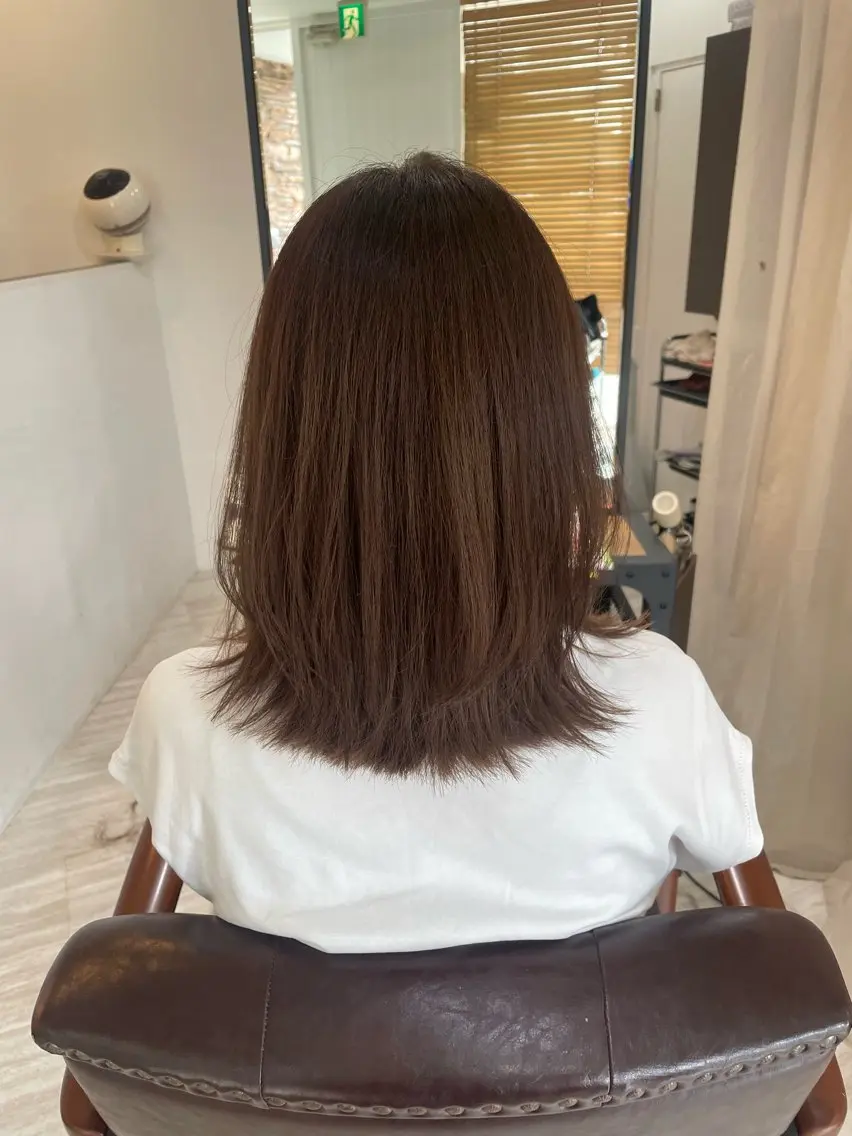 ミディアム カラー 美髪✨艶髪✨髪質改善 カラー特化❣大石優奈のヘアスタイル