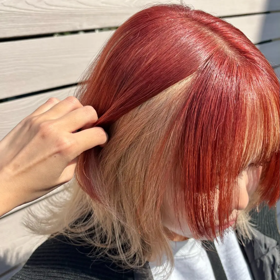 ミディアム カラー カット ヘアカラー 大西 未来のヘアスタイル