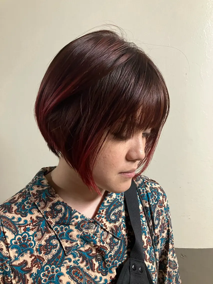 ショート fumikaブリーチ /デザインのヘアスタイル