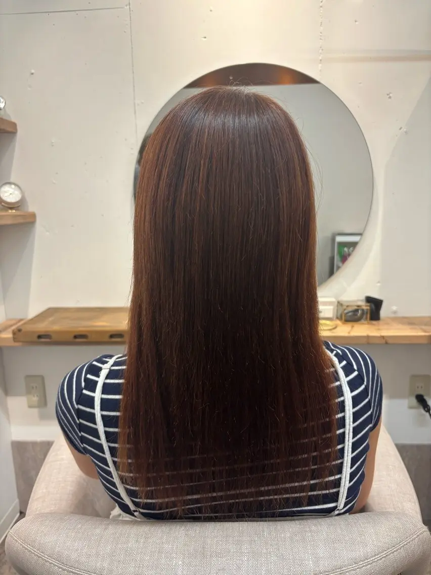 セミロング 縮毛矯正 トリートメント Ami アミのヘアスタイル