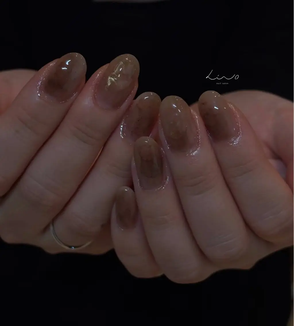 ネイル ニュアンスネイル ショートネイル ハンドネイル nail salon linoのネイルデザイン