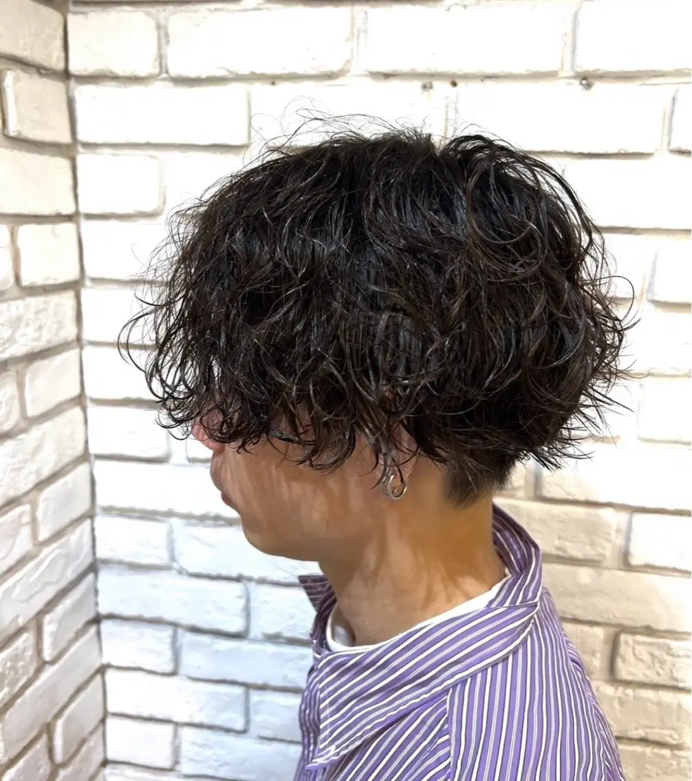 【メンズ限定】🤭パーマ&カット💇9900円ダメージケア処理付きの写真