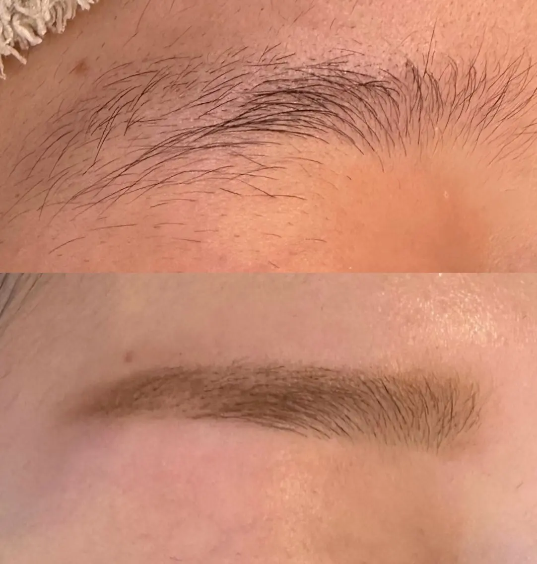 デザイン眉毛wax(眉毛カット、眉毛wax、間引き）の写真