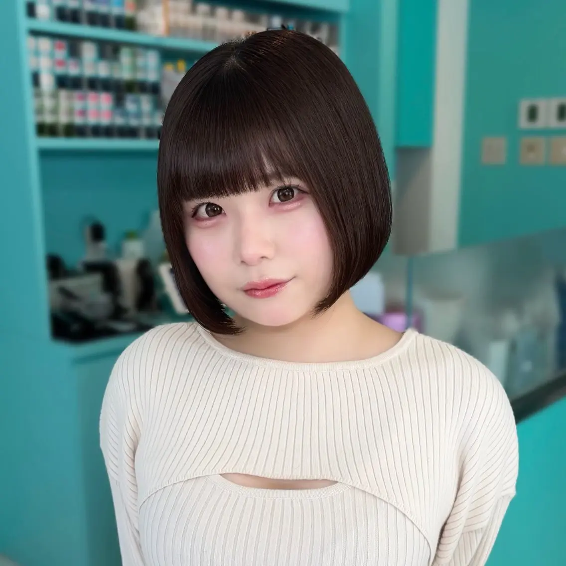 ショート ボブ カット トリートメント ヘッドスパ デザインカラー/ ボブ/Natsukiのヘアスタイル