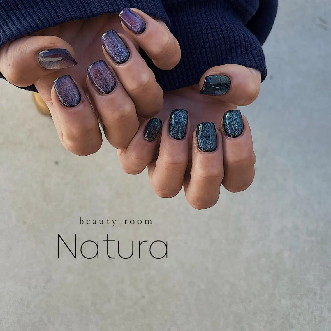 ネイル マツエク・マツパ アイブロウ マグネットネイル ビー玉ネイル ハンドネイル beautyroom Naturaのネイルデザイン