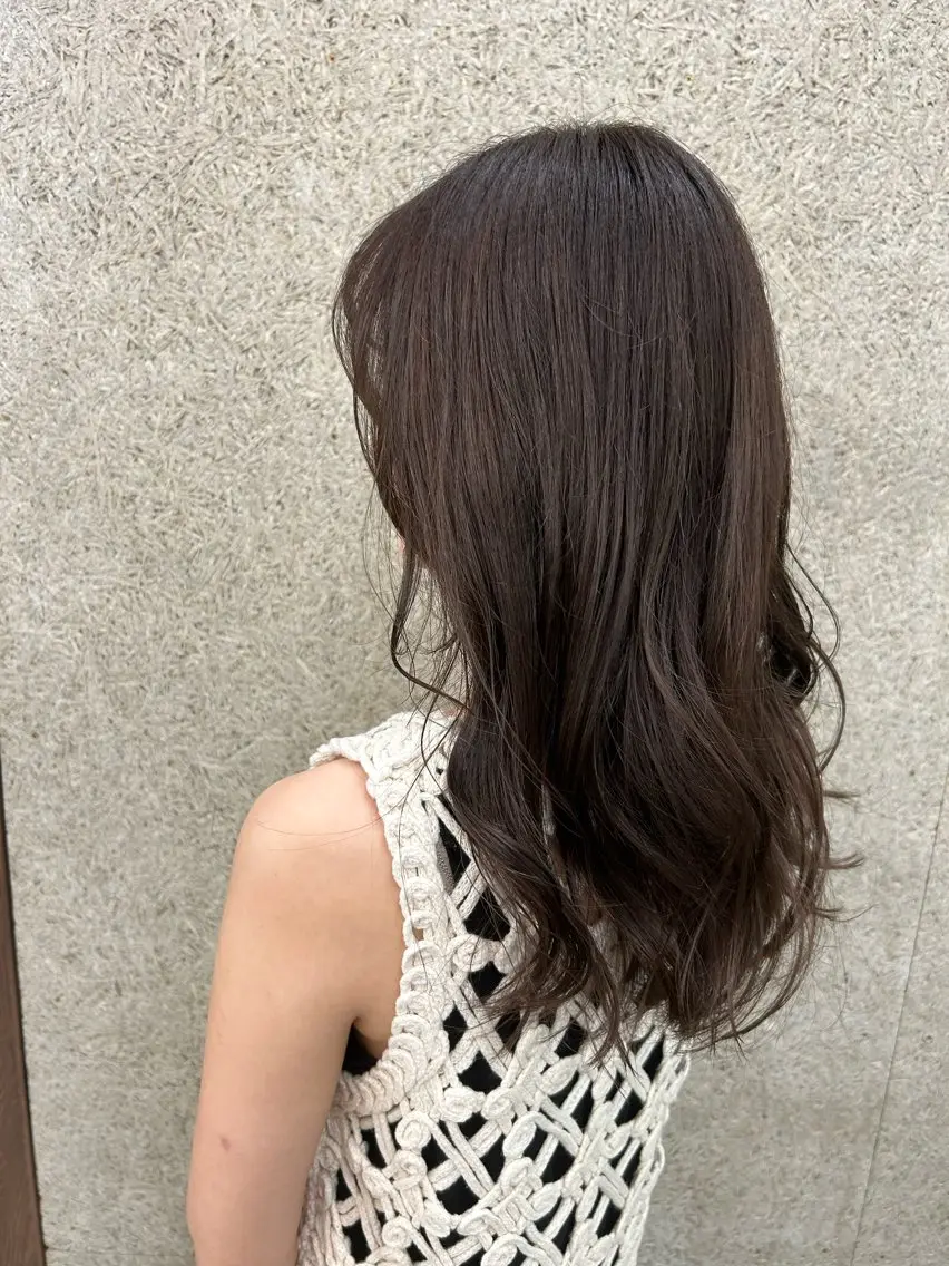 カラー ブリーチ ブラウンカラー 透明感カラー マロンブラウン ボブ/レイヤー ナカミネアキナのヘアスタイル