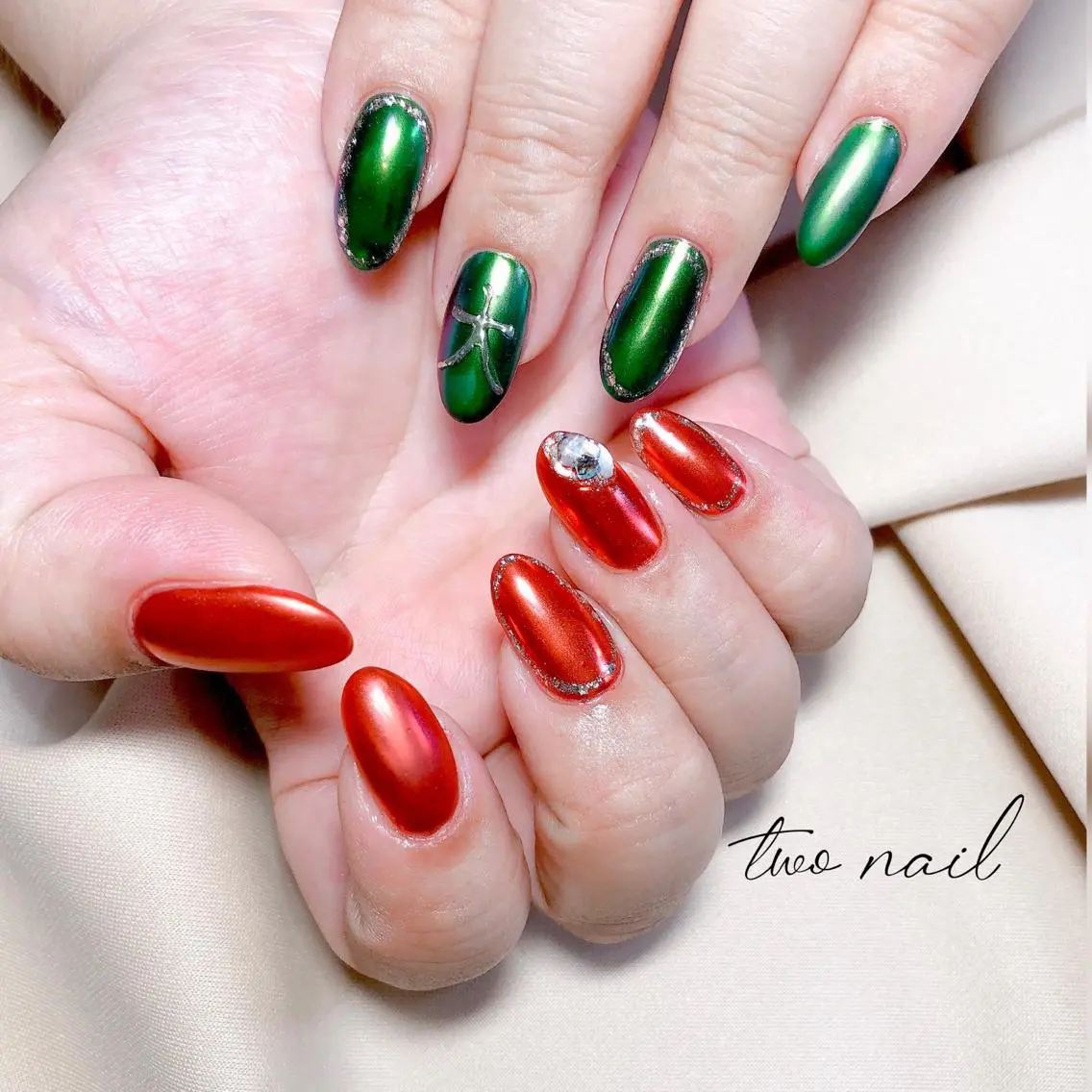ネイル アートネイル フットネイル ハート ニュアンスネイル ホワイト two nailのネイルデザイン