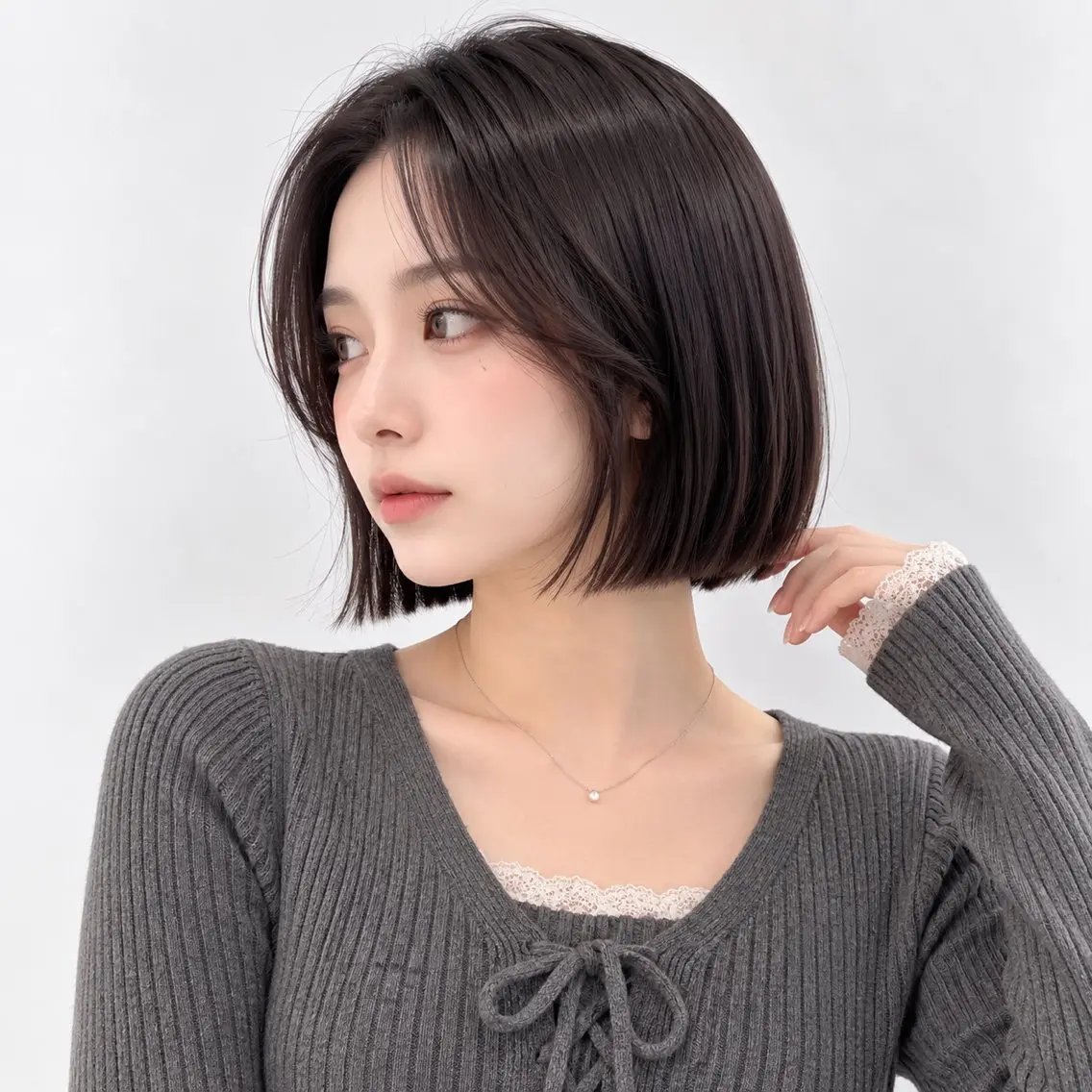 ショート ボブ 韓国風ヘア カット ボブ/透明感カラー/ 艶髪/🌸ゆうき🌸のヘアスタイル