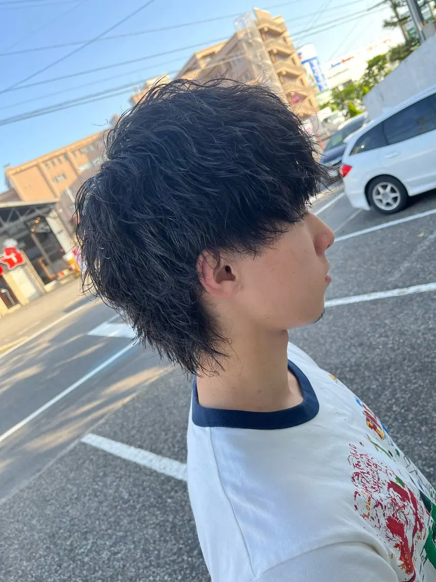 パーマ メンズ メンズウルフカット ウルフカット パーマが得意な【最高 悠斗】のヘアスタイル