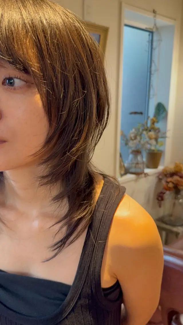ミディアム かつやま めいのヘアスタイル