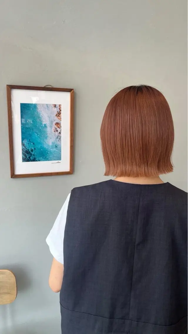 ミディアム 山口 真里亜のヘアスタイル
