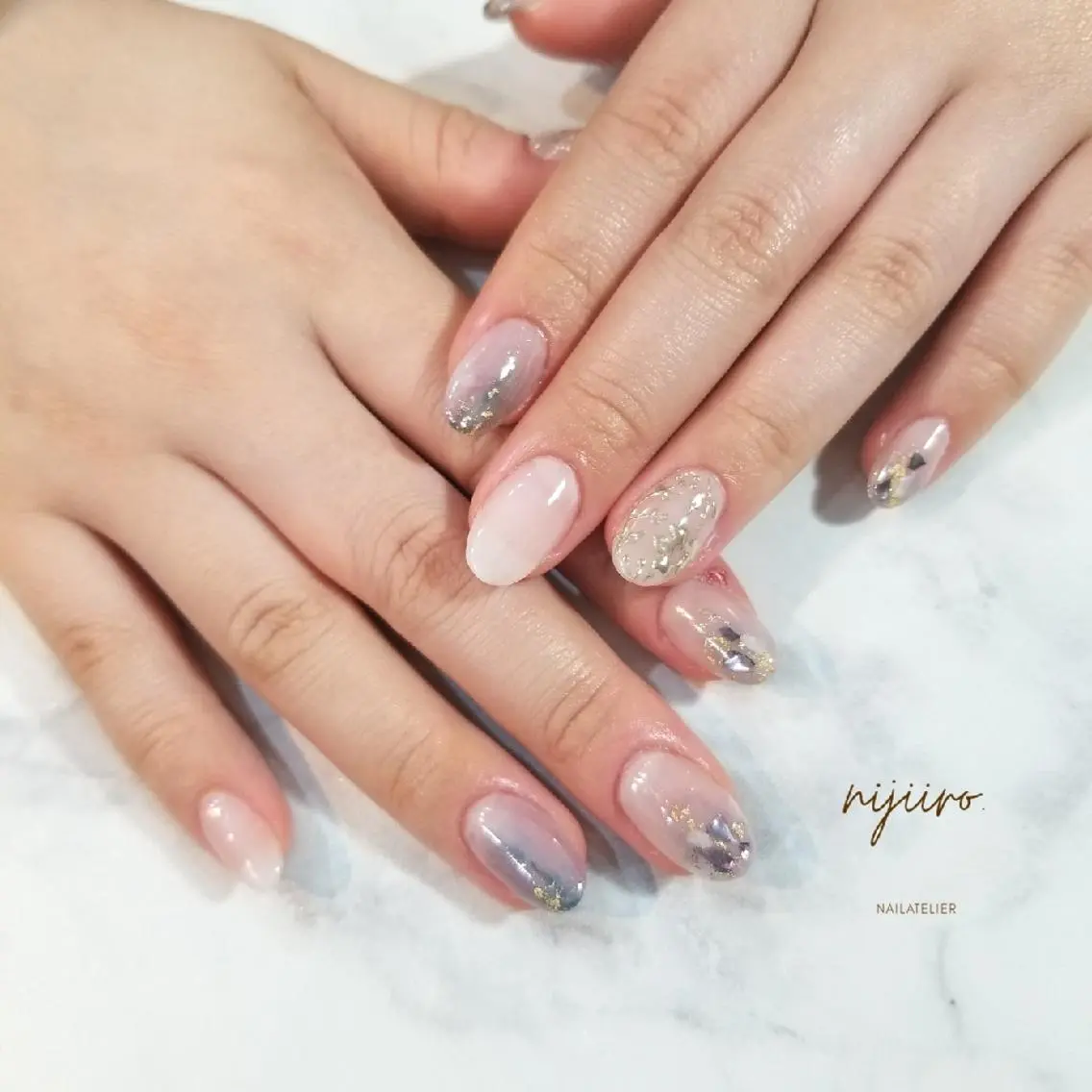 ネイル ニュアンスネイル ハンドネイル nijiiro🌈 サトウのネイルデザイン