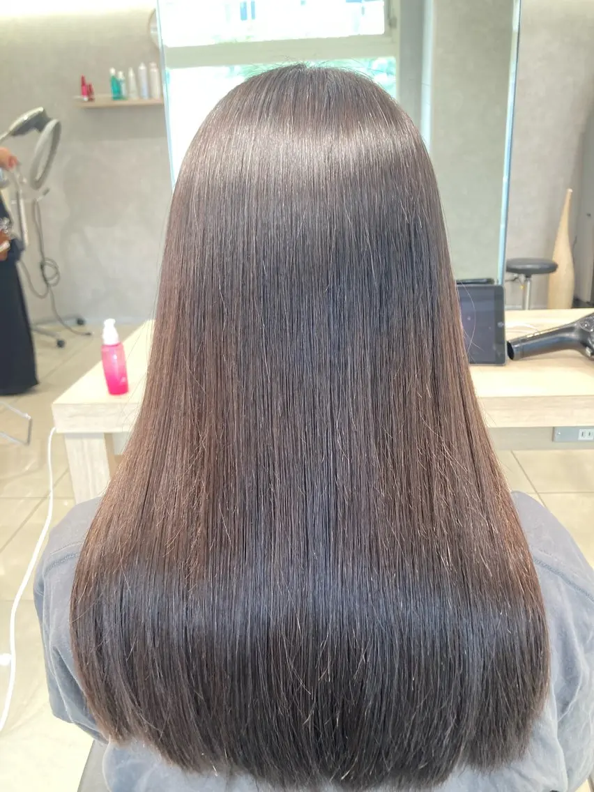 ロング 縮毛矯正 メンズ比率エリア No.1/林慶太のヘアスタイル