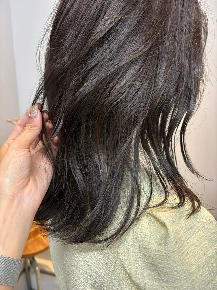 カラー 透明感カラー グレージュ 伏見/透明感カラー seikaのヘアスタイル