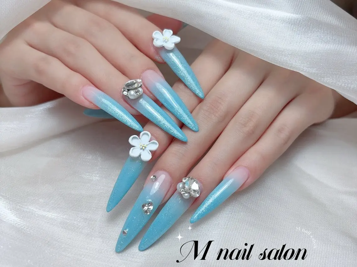 ネイル ハンドネイル M🌷nail 長さだし専門店のネイルデザイン