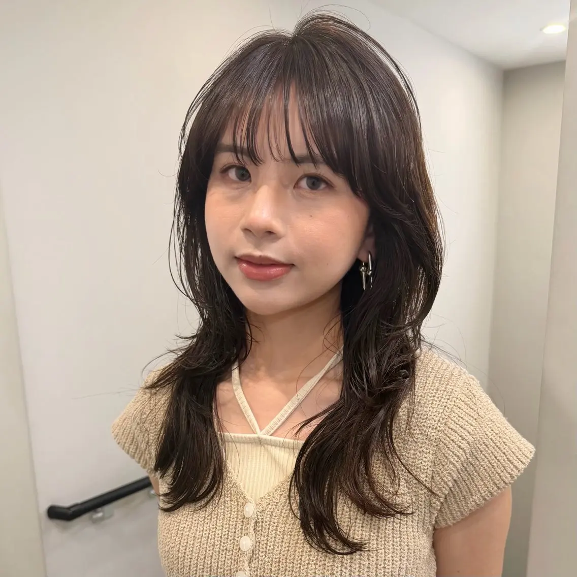 セミロング カラー 顔周りレイヤー꙳⋆ ミディアム⌇SAKIのヘアスタイル