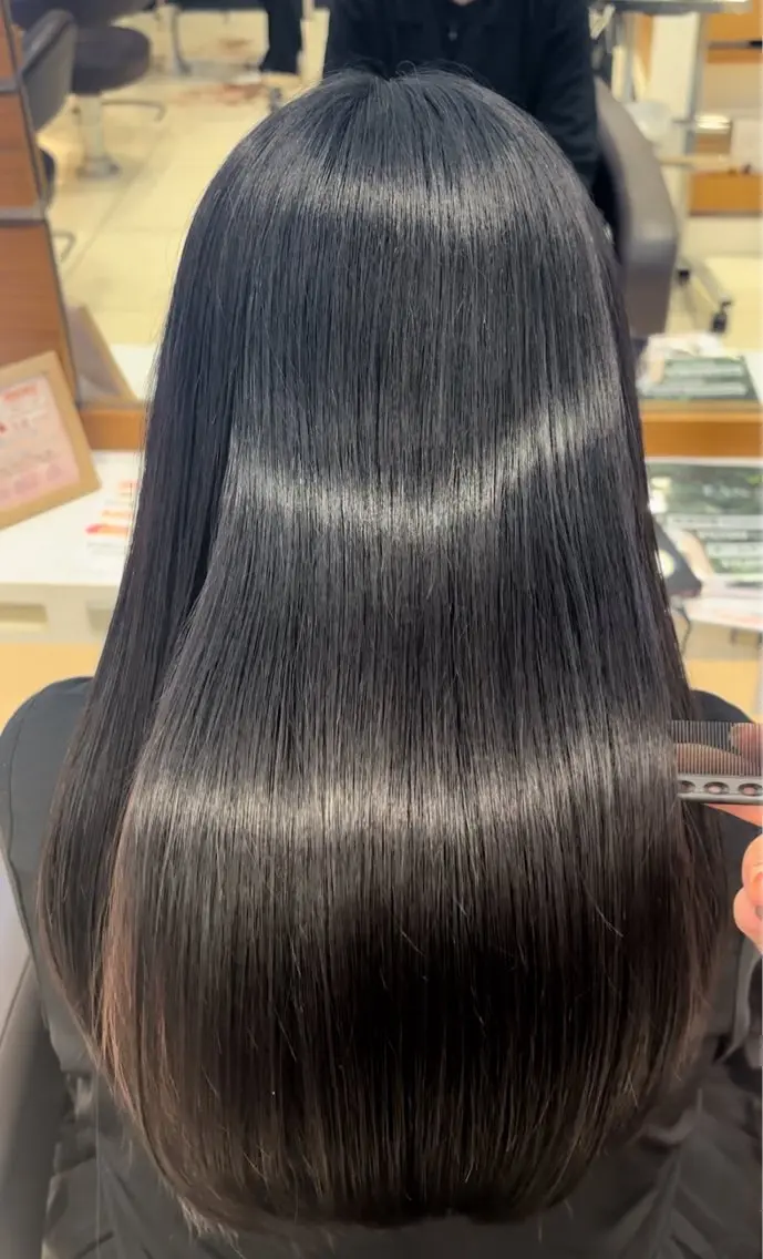 ロング 縮毛矯正 💎【ちゅるんカラ ー】あいみ💎のヘアスタイル