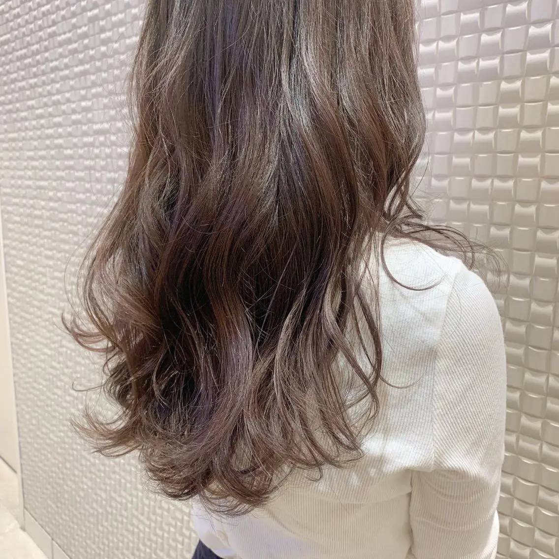 ロング カラー グレージュ ラベンダーカラー ラベンダーグレージュ ラベンダーグレー 𝒢𝒾𝓇𝓁𝓎 ⑅ 𝓎𝓊𝓀𝒶のヘアスタイル