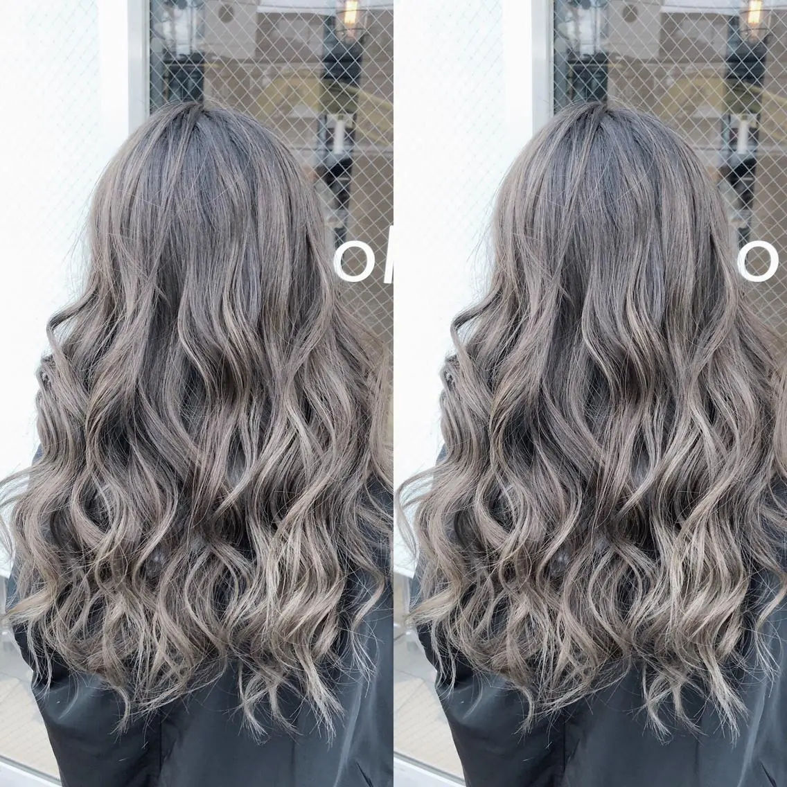 ロング カラー ショートボブ シールエクステ ベージュカラー ダブルカラー グレージュ ヘアカラー トリートメント エクステ 【Diar】オーナー アキヨシケンタのヘアスタイル