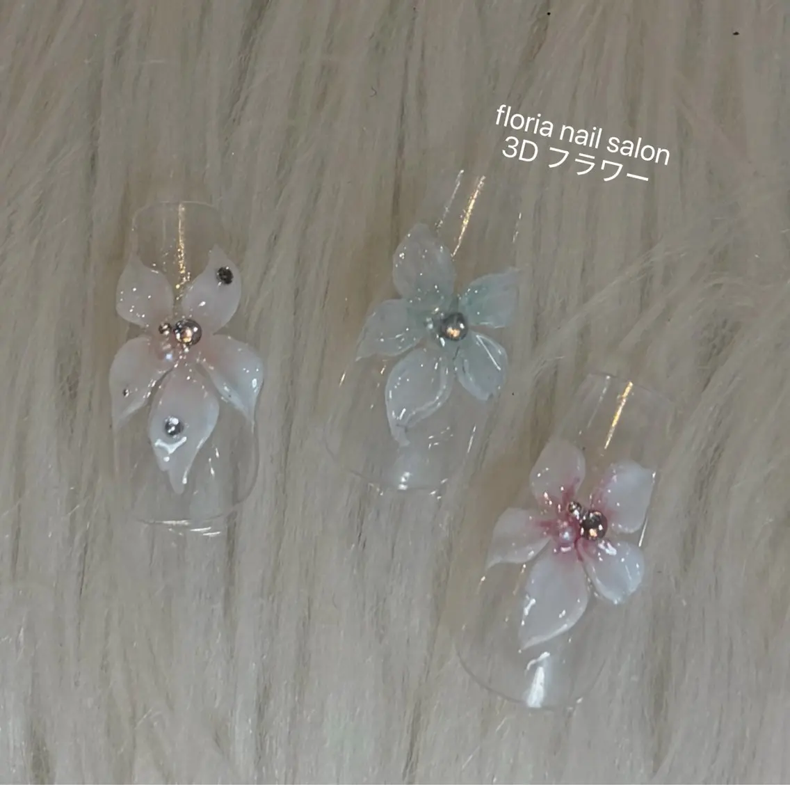 ネイル ボルドー ブラウン フラワーネイル マグネットネイル ハンドネイル Floria nail salonのネイルデザイン