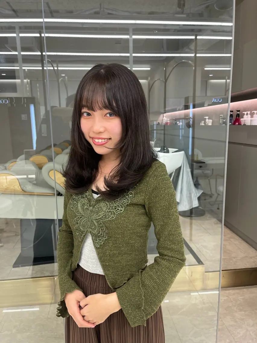 セミロング 銀座☀️ボブ美容師 佐藤ルイのヘアスタイル