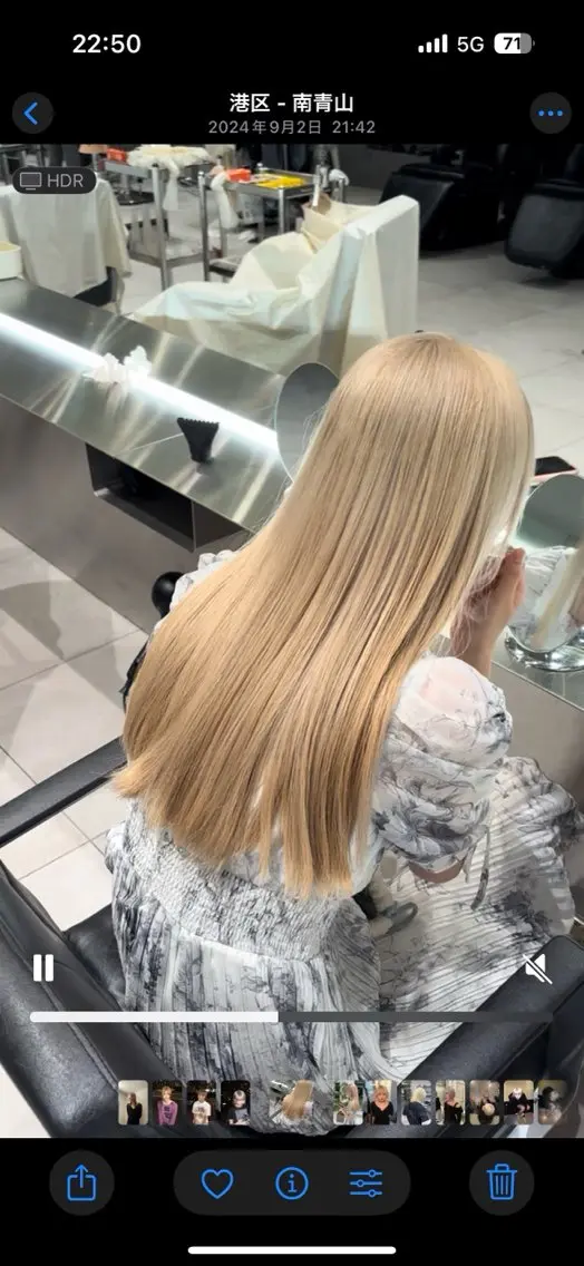 ロング カラー ブリーチ ケアブリーチ RiSA ★のヘアスタイル