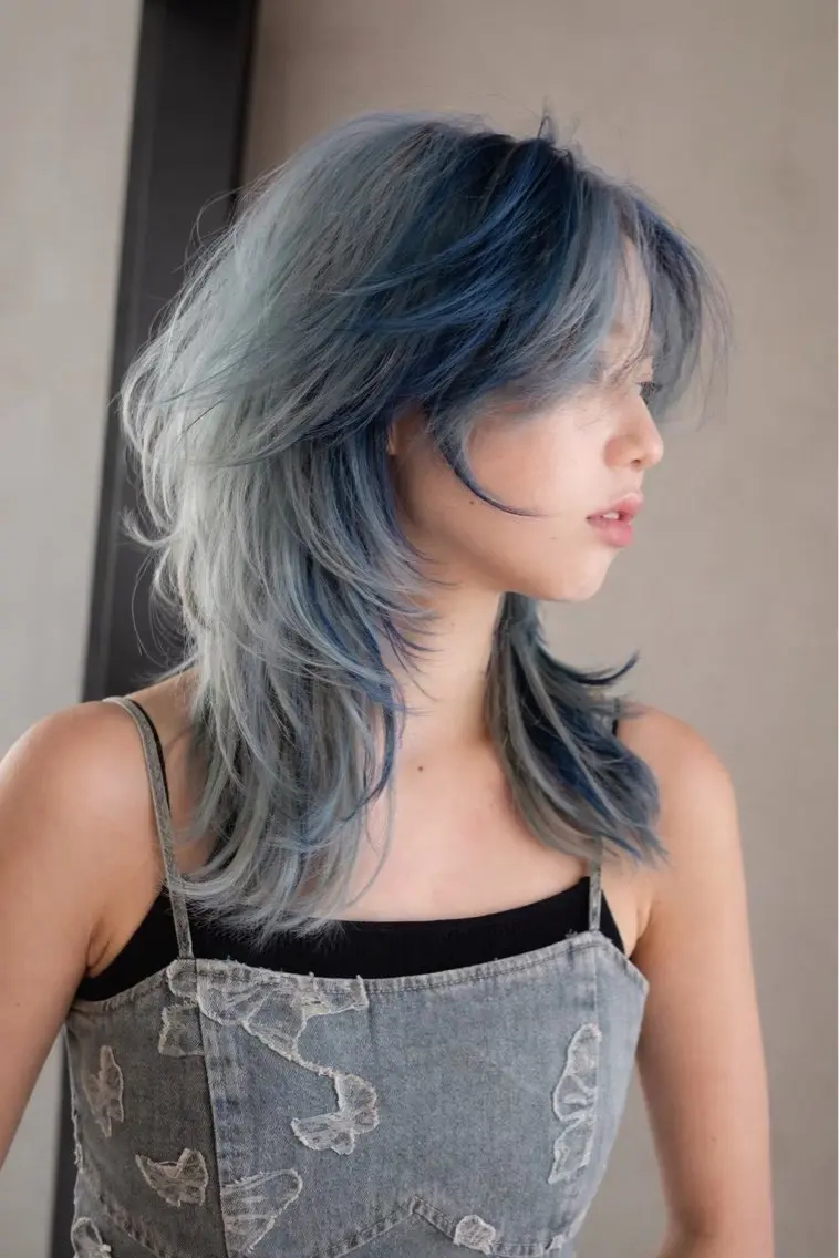 セミロング カラー ヘアカラー Riku /透明感カラー🫧のヘアスタイル