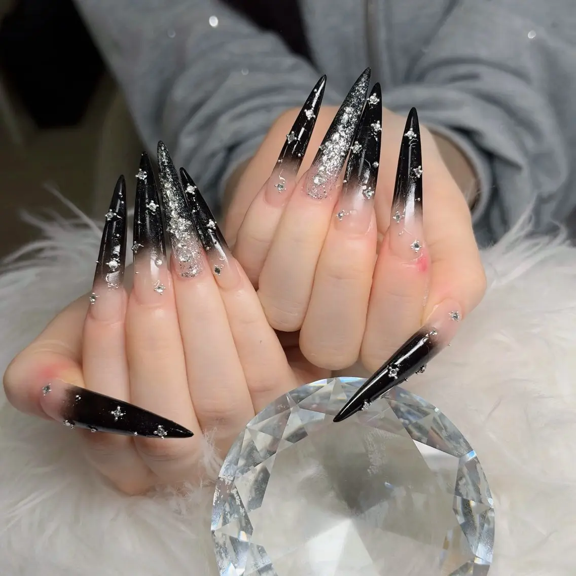 ネイル フットネイル フレンチネイル グラデーション 韓国ネイル ロングネイル ハンドネイル Hani Nail Salonのネイルデザイン