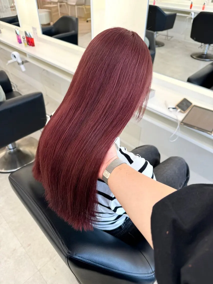 ロング カラー カット ヘアカラー NANO/ ブリーチ×レイヤーのヘアスタイル