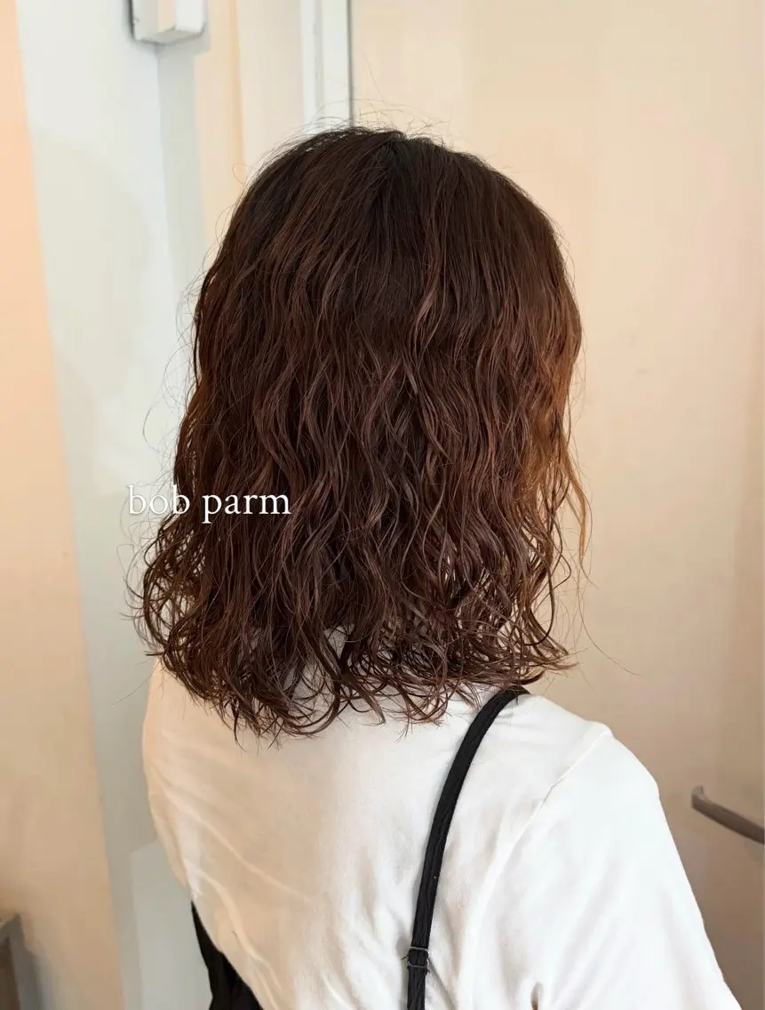 パーマ ボブ hazumi🍀/ パーマモデル募集のヘアスタイル